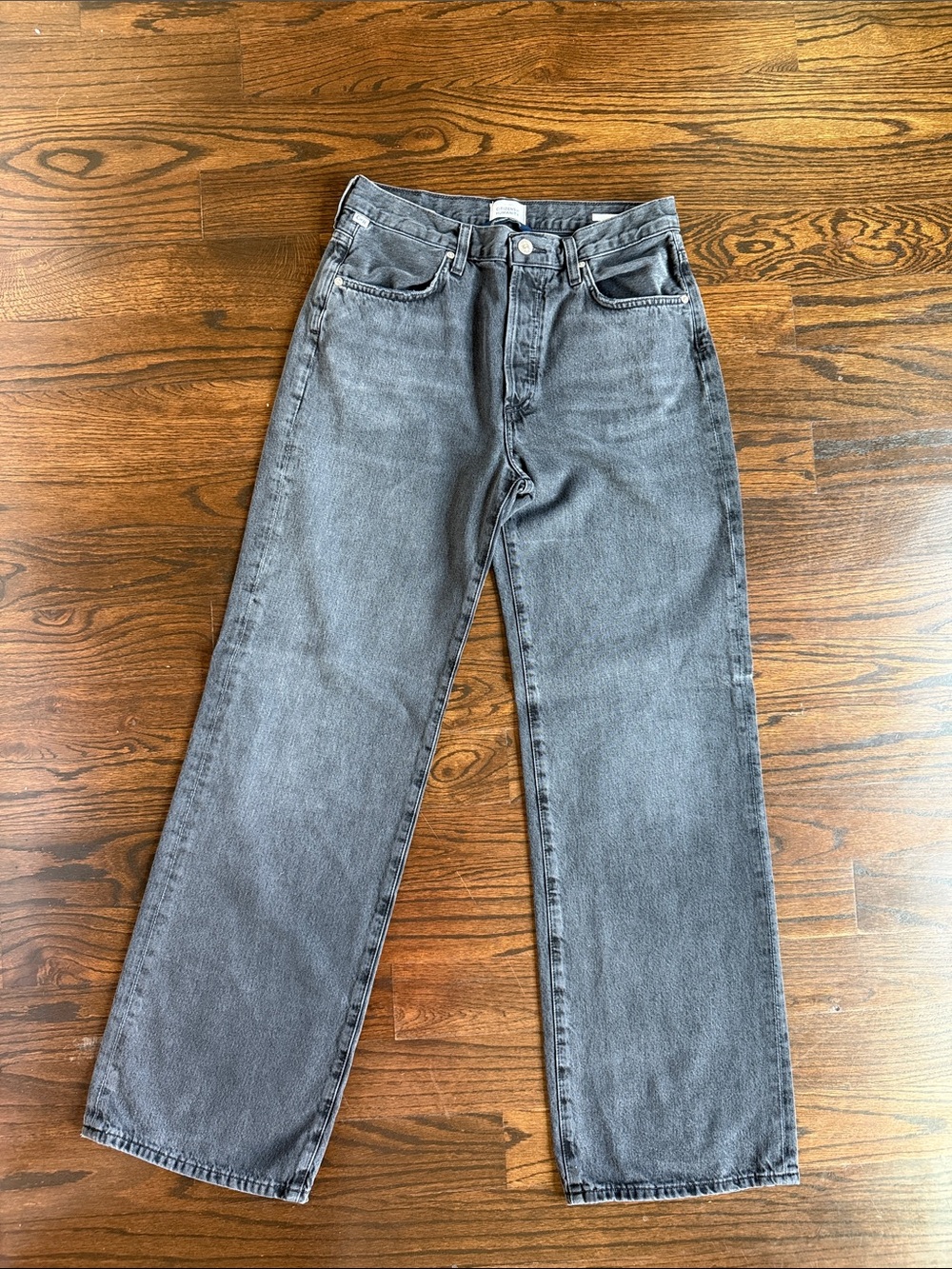Citizens Of Humanity Grey Straight Leg Jeans